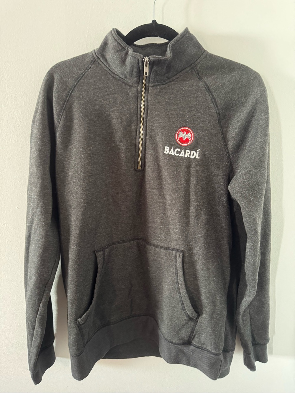 Men’s Charcoal Half-Zip Pullover Sweater